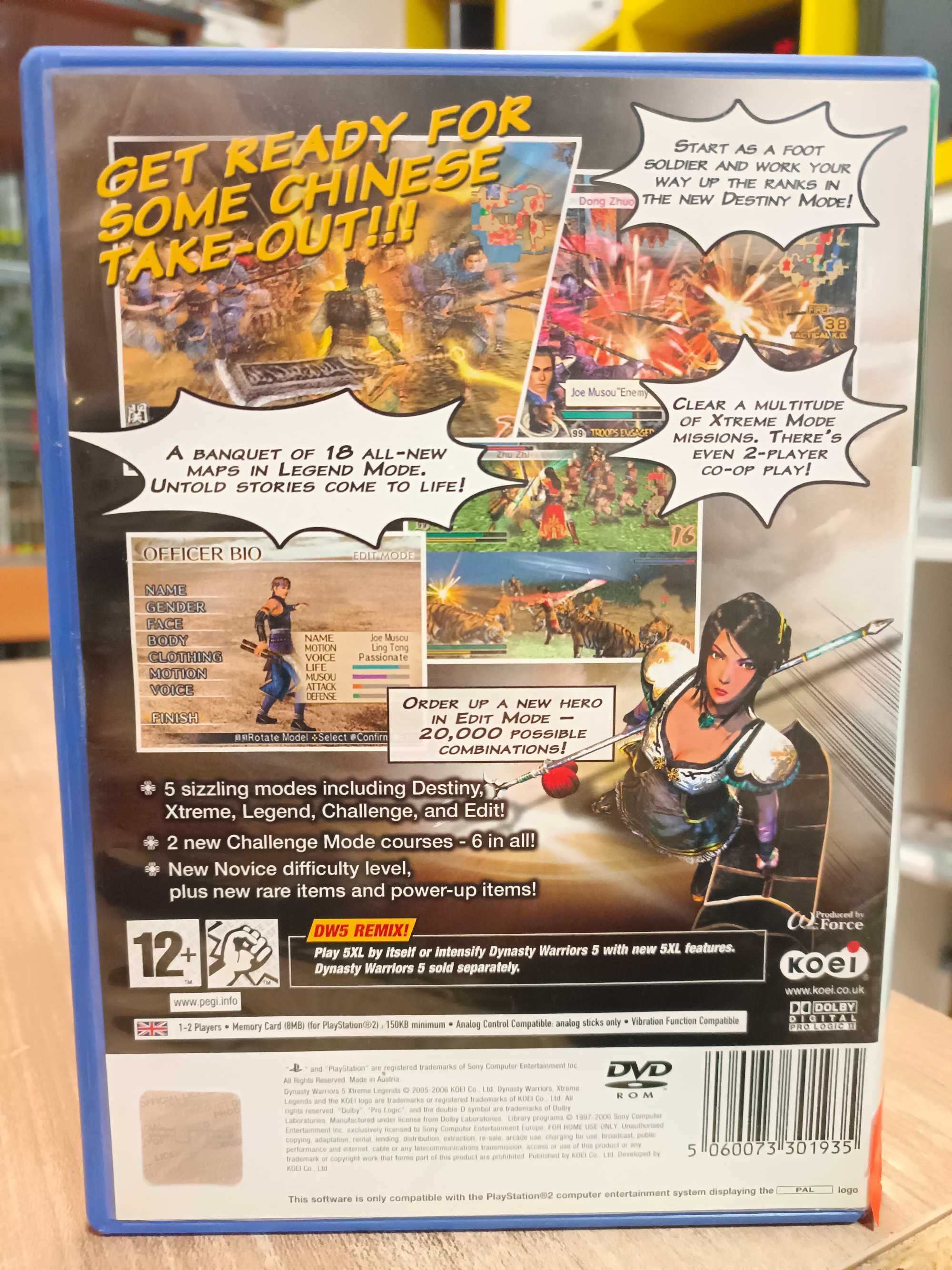 Dynasty Warriors 5 XTREME LEGENDS PS2  Sklep Wysyłka Wymiana