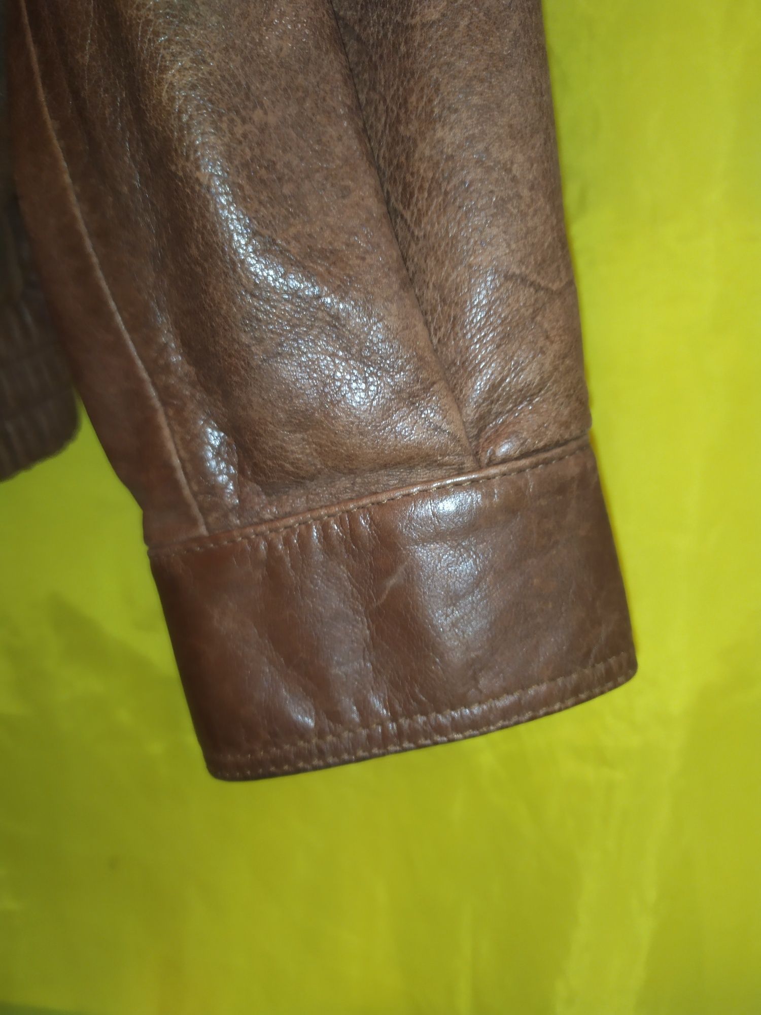 Куртка кожа лайка Германия, бомбер демисезонный, р. XXL, 52-54-56