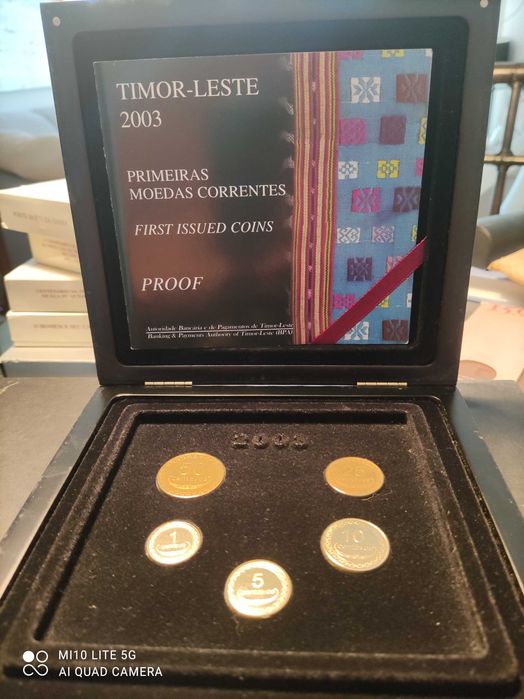 Moedas 2003 de antiga colônia TIMOR