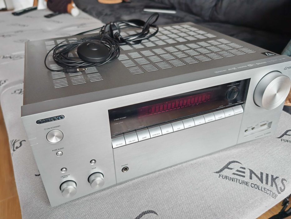 Amplituner Onkyo TX-NR656 (spotify, tidal, aplikacja na telefon)