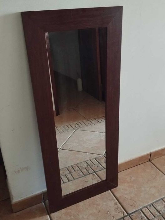 Espelho Grande Moldura Madeira