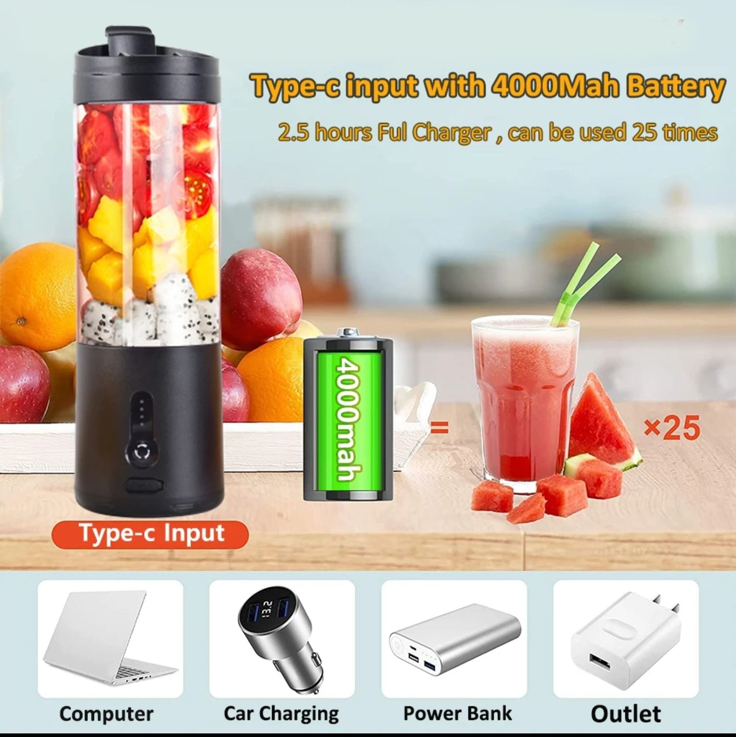Liquidificador Portátil 150w