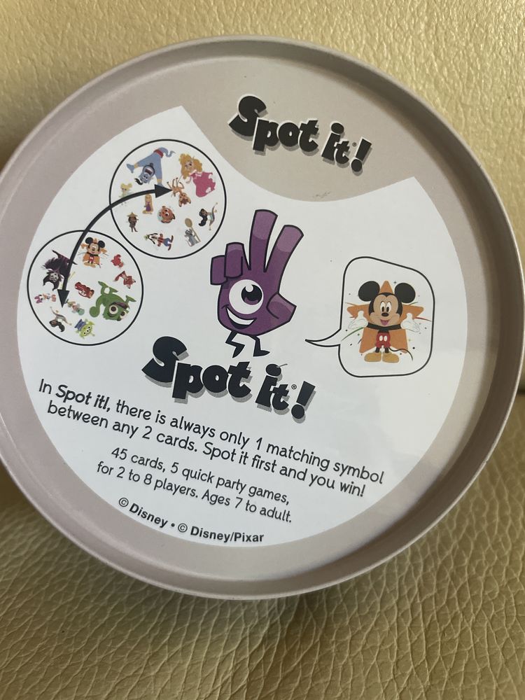 Gra dobble spot it Disney 100 years card game karty dla dzieci