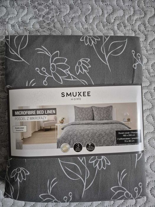 Smukee Pościel z mikrofazy 160x200 dwustronna