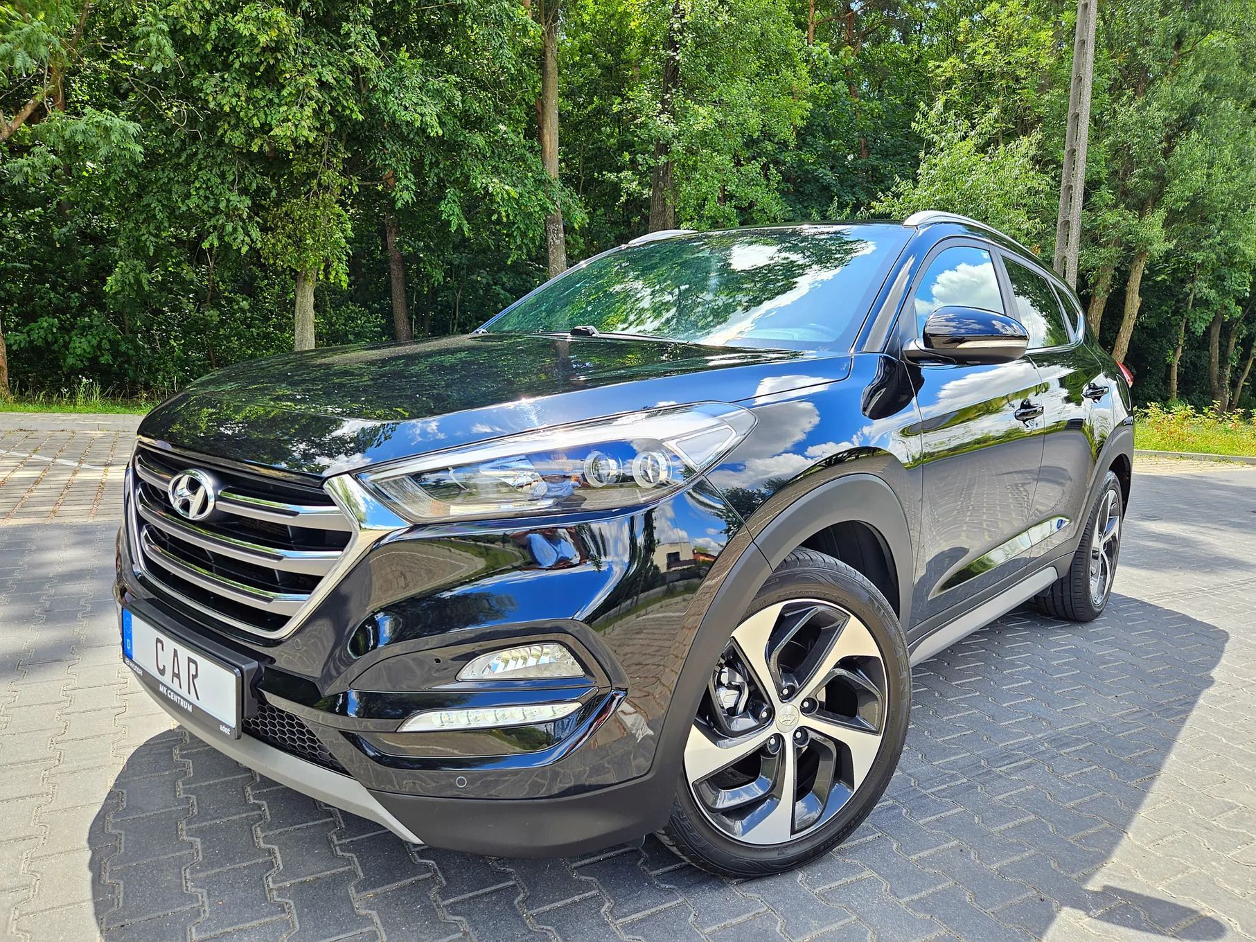 Hyundai Tucson 1.6 Turbo Automat Napęd 4x4 Full Ledy Serwis Hak Śliczny