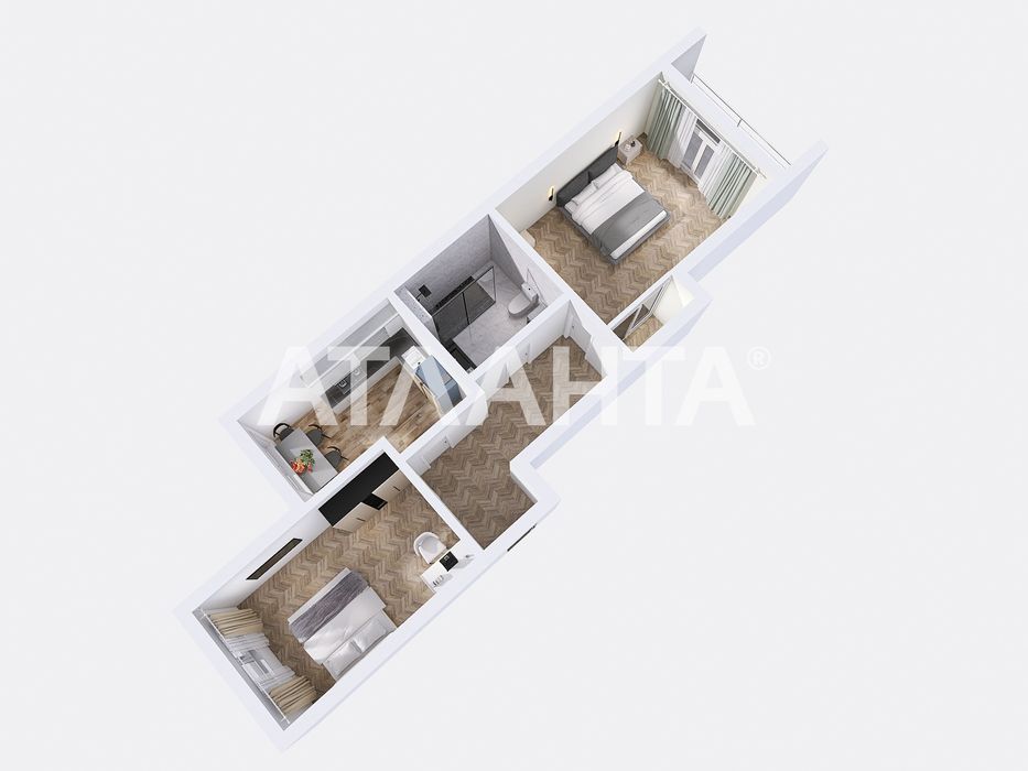 Продаж двокімнатної квартири під єОселя в Resident Hall