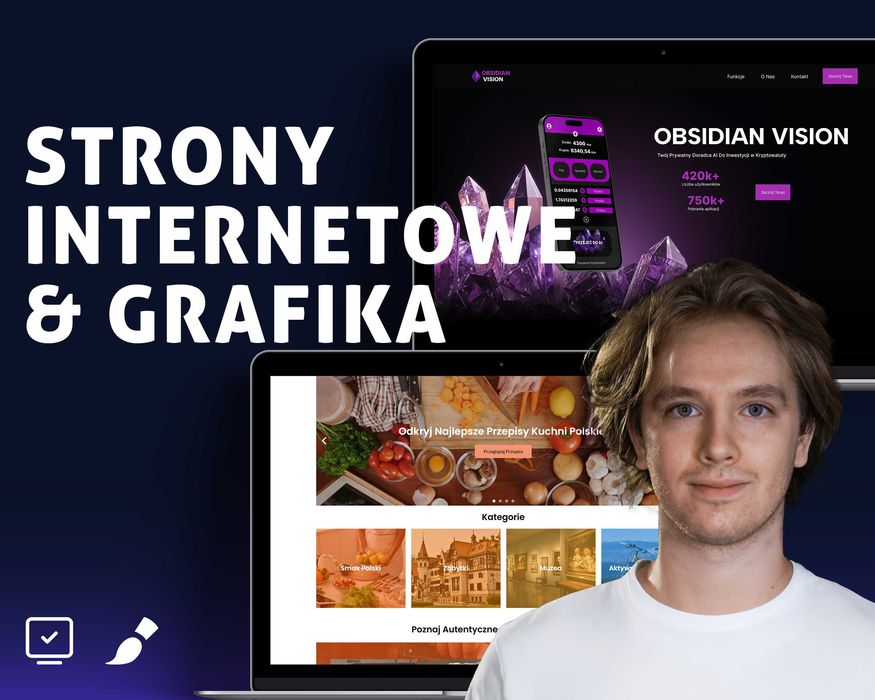 Stworzę twoją własną stronę internetową | sklep internetowy | grafikę