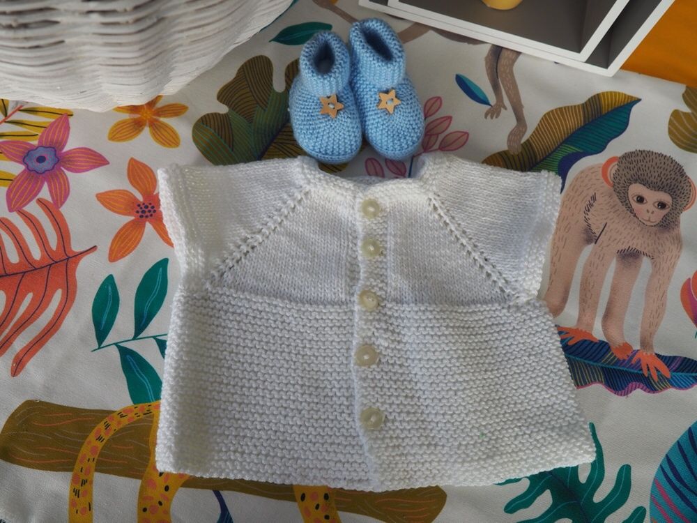 Conjuntos de tricot para bebé