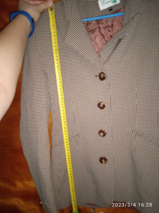 Пиджак женский в клеточку