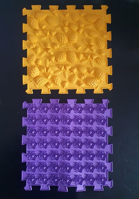 Ортопедичний набір  нові масажні пазл - килимки для дітей, дорослих