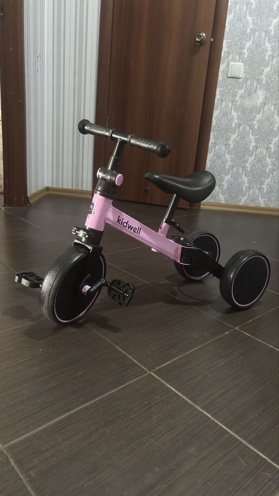 Беговел велосипед 3 в 1 Kidwell PICO Pink
