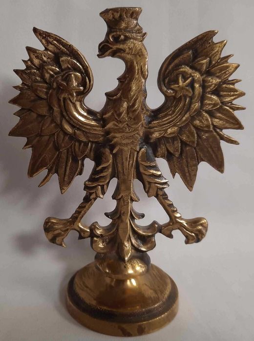 Orzeł w Koronie Statuetka Mosiądz