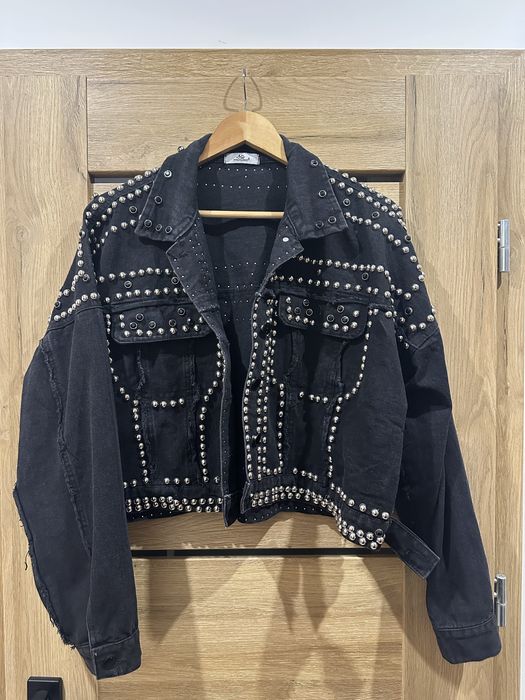 Kurtka jeansowa w cekiny