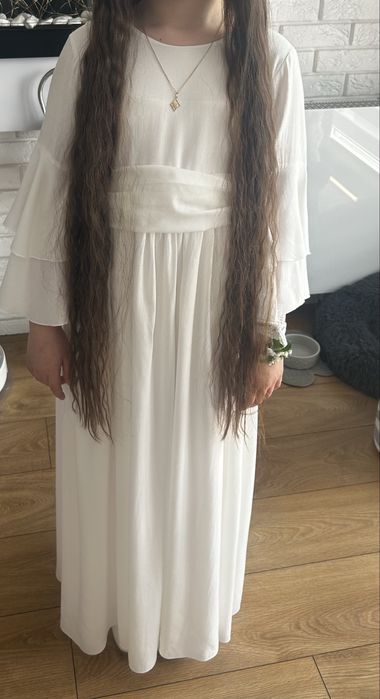 Sukienka komunijna, pelerynka, torebka