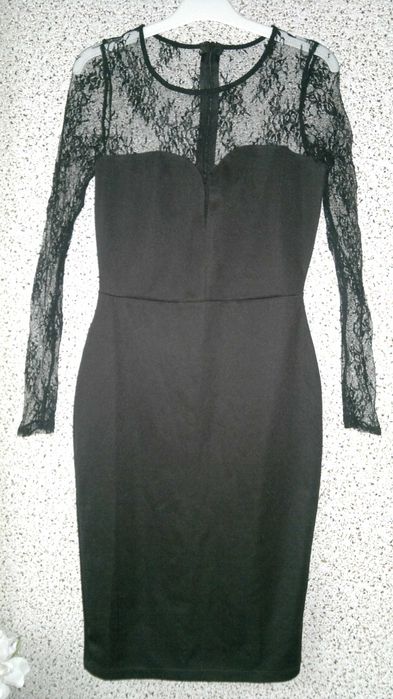 Sukienka Kardashian Kollection for Lipsy 10 M 38 koronka czarna