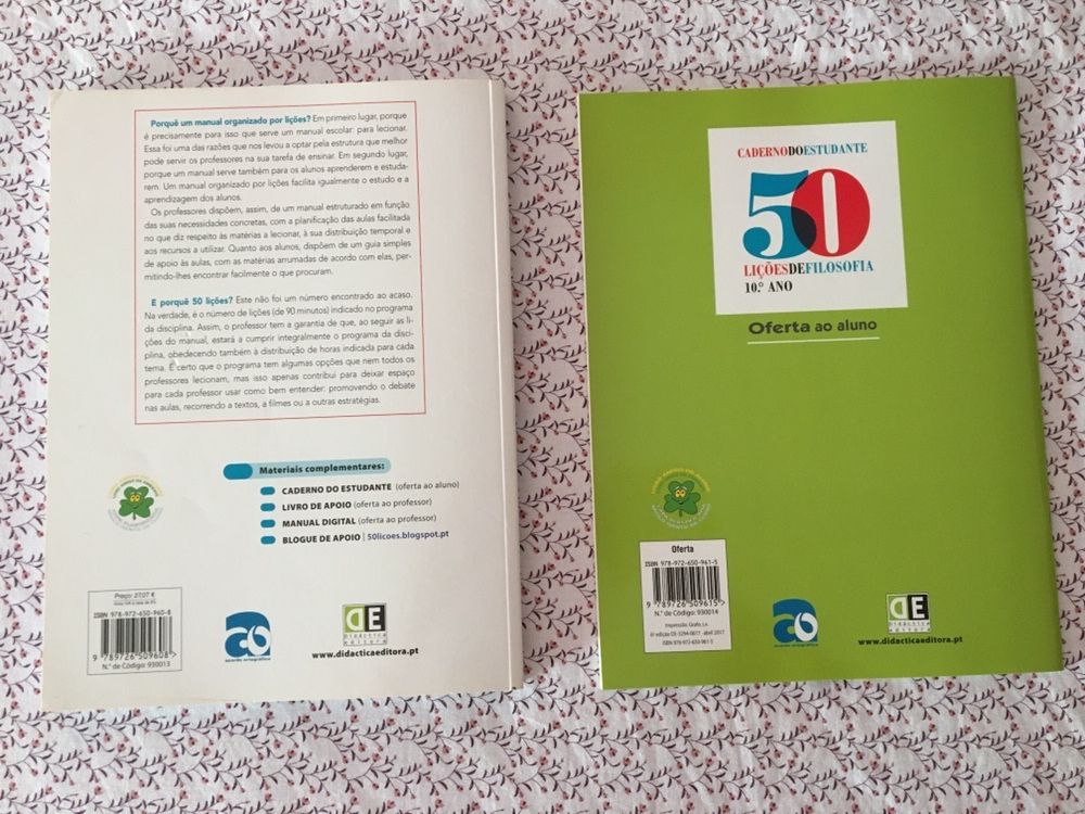 Manual + Caderno de atividades - 50 Lições de Filosofia