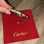 Браслет Cartier розовая позолота На защелке