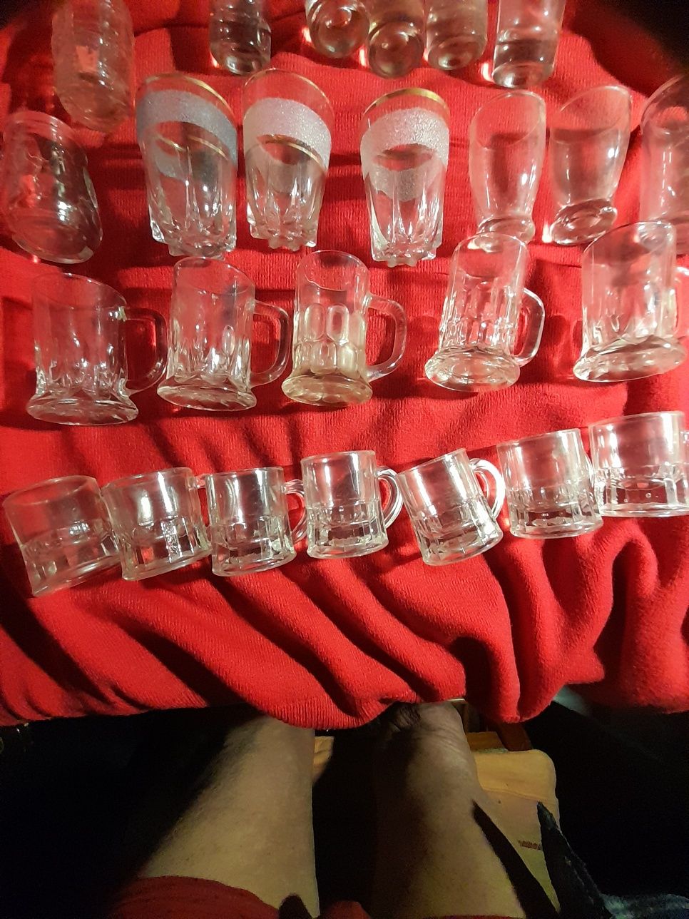 Lote de 62 shots . mini  calices diversos e mini canequinhas p shots