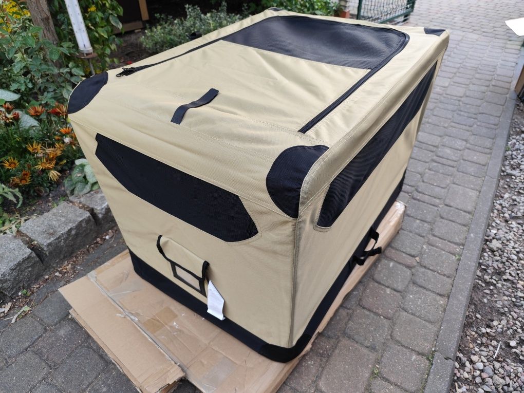 Materiałowy transporter KOJEC dla zwierząt Amazon Basics 90x62x60 cm