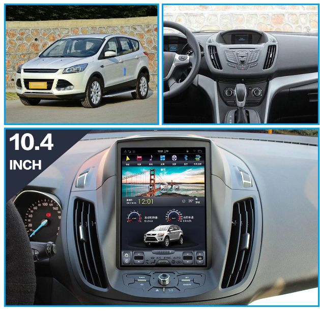 Radio nawigacja TESLA Ford Kuga 2 C-Max Escape 2013=2018 Android GPS