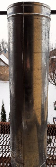 Труба дымоходная 180/250 нерж./оцинковка (1 метр)