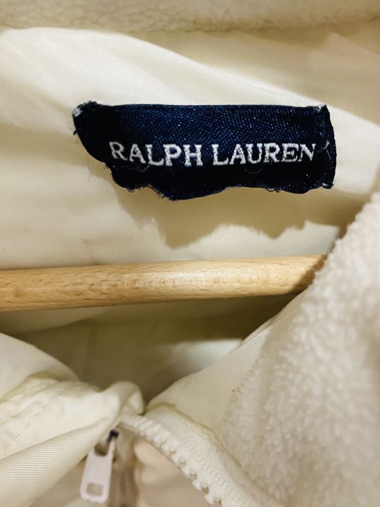 Ralph Lauren puchowy plaszczyk kurtka biala dla dziewczynki
