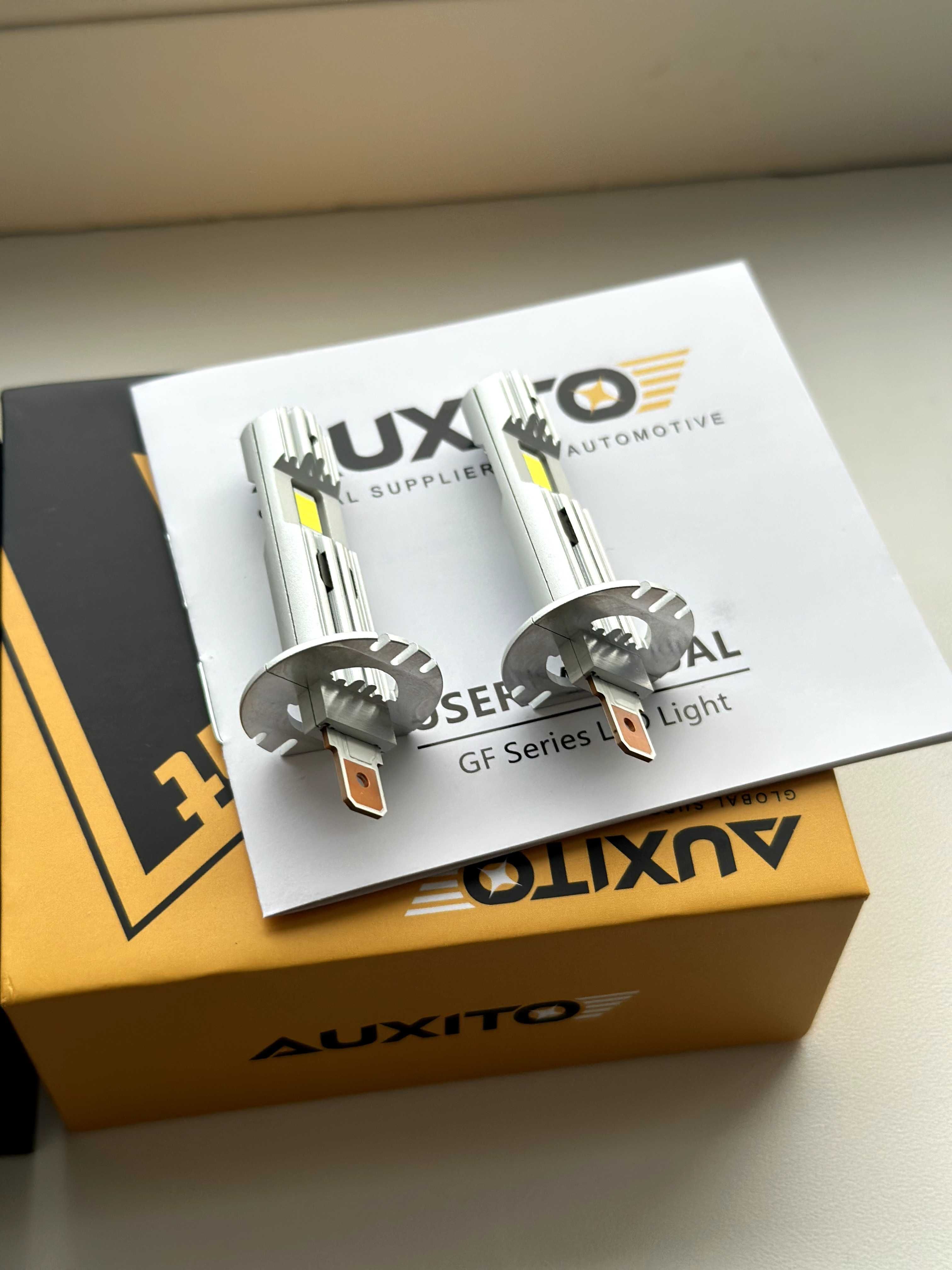 H1 LED лампи AUXITO  6500K 6000Lm CANBUS 2шт авто лампи лед н1