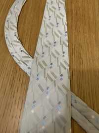 Krawat meskiKolor srebrny