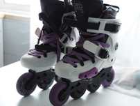 Patins em linha FR SKATES FR1 80 Branco nº 39, 2 conjuntos de rodas