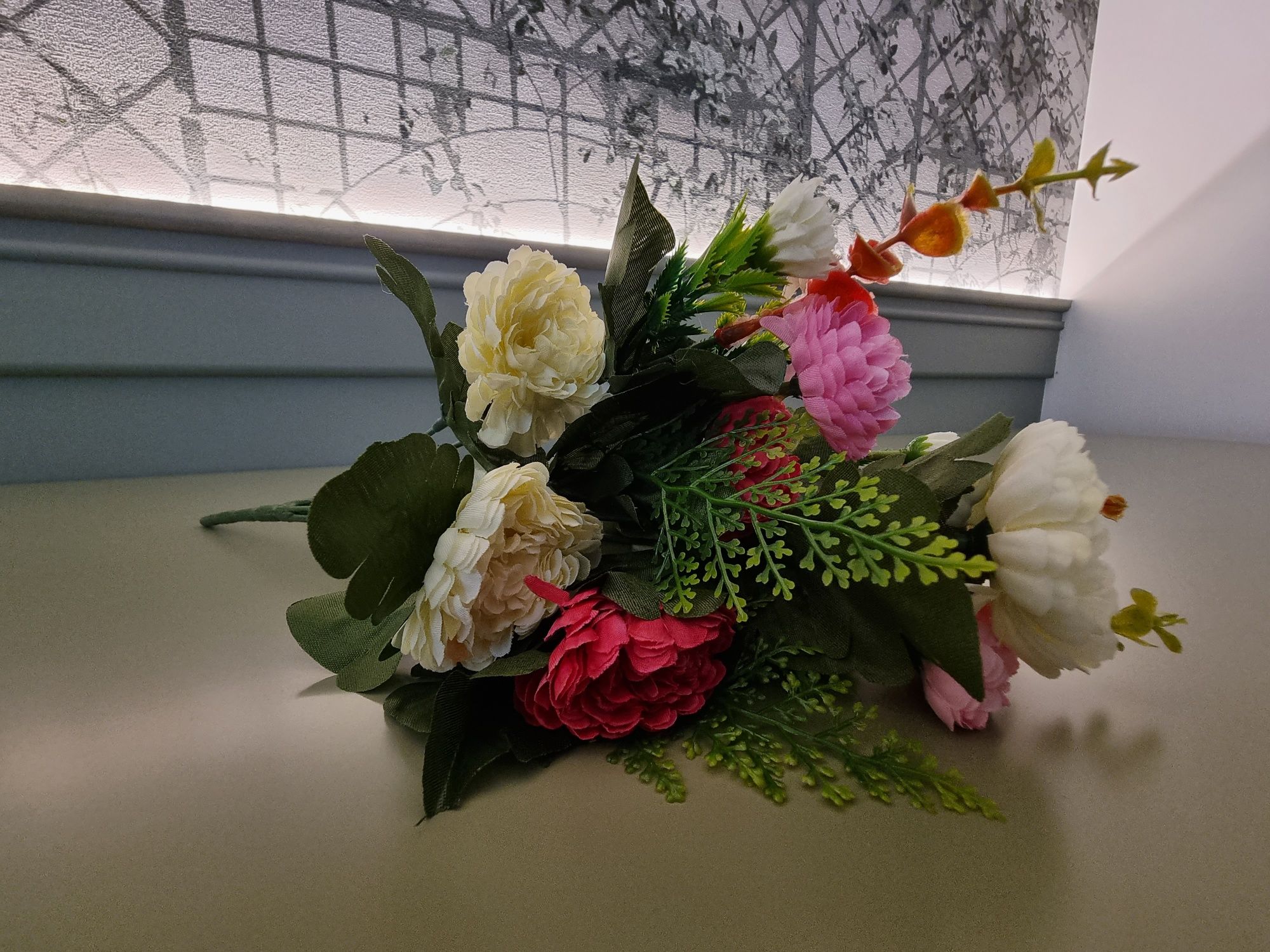 Sztuczne kwiaty goździk bukiet bukiety do wazonu