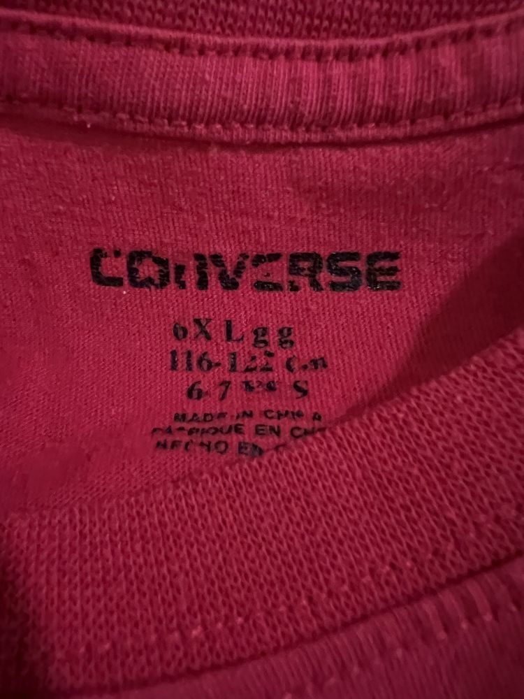 Rózowa koszulka Converse 6-7lat 122