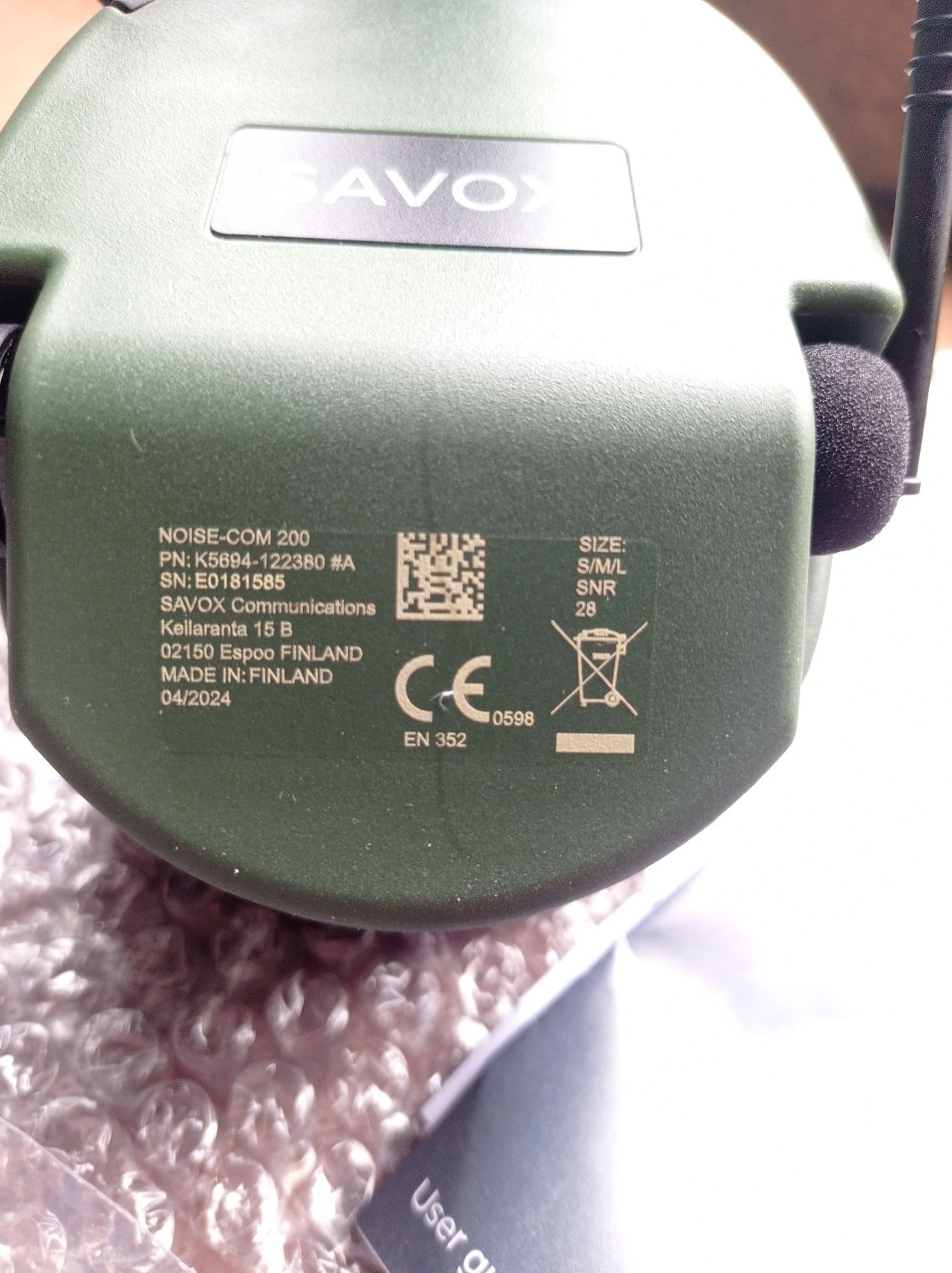 Тактические наушники SOVOX Nolse - com 200