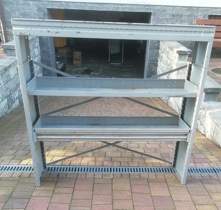 Regał metalowy do garażu lub jako zabudowa do busa