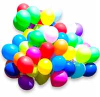 DUŻE balony kolorowe mix zestaw 100szt urodziny