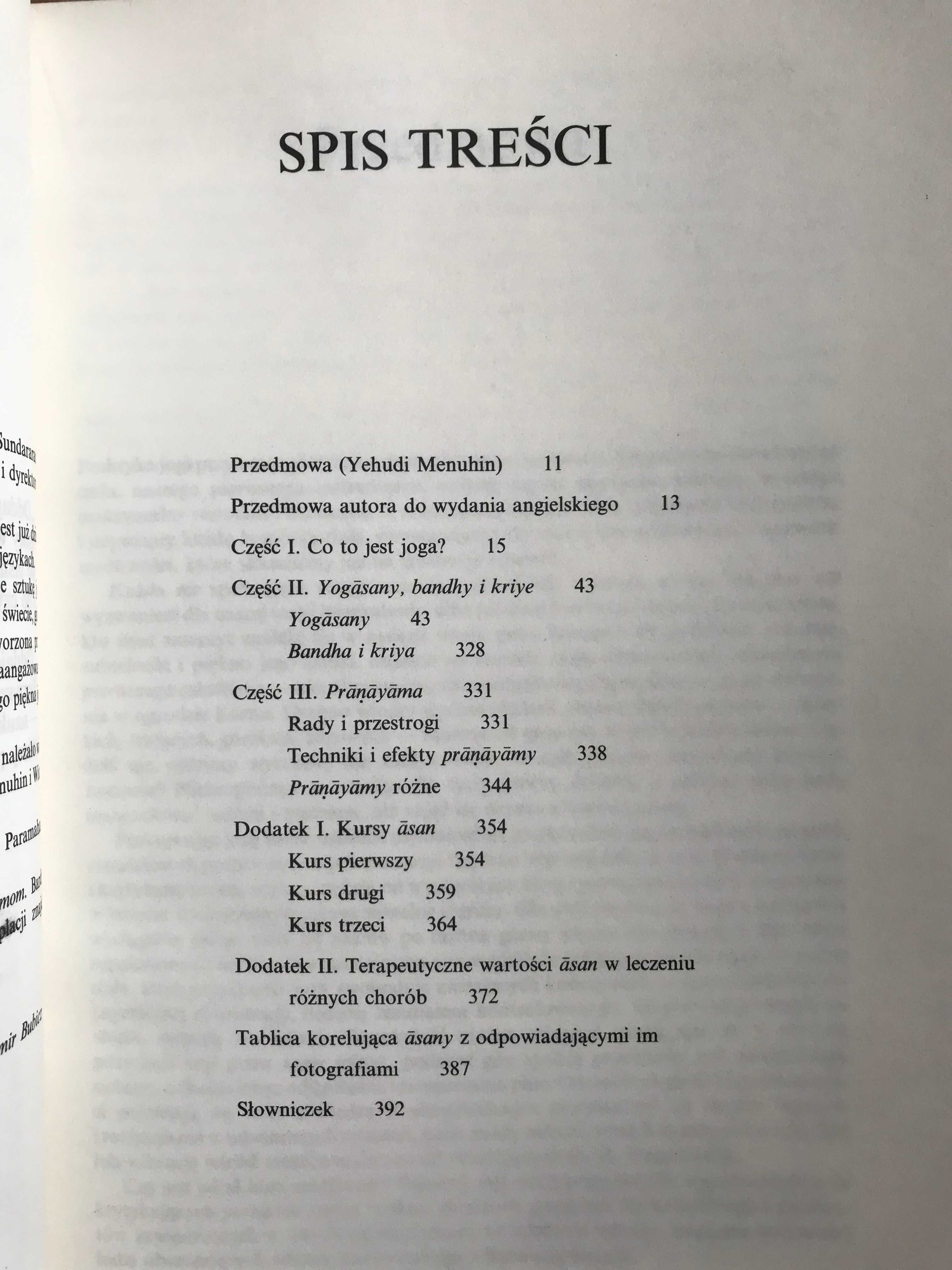 Joga podręcznik  B.K.S Iyengar Light on Yoga. Yoga Dipika Asany