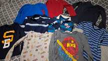 Zestaw 9x  bluzka elegancka ok 122 paski lego ninjago F&F C&A H&M