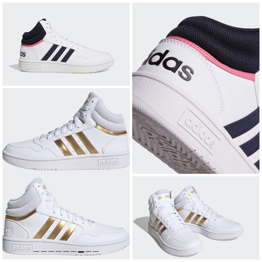 Классические баскетбольные кроссовки Hoops 3.0 Mid Adidas оригинал