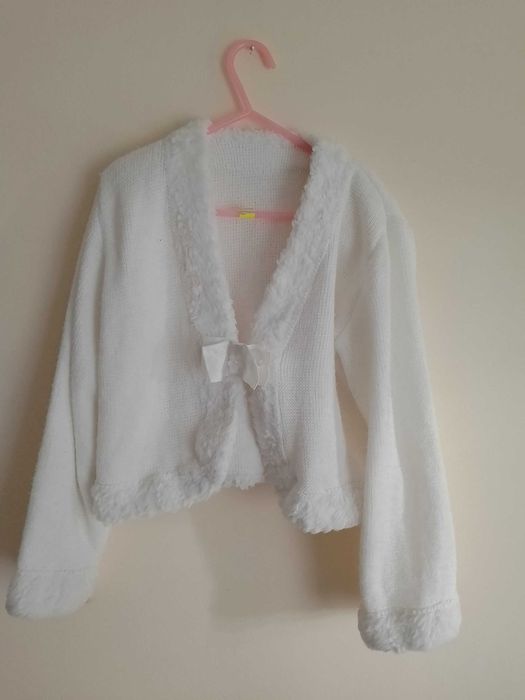 Sweterek biały  Komunia