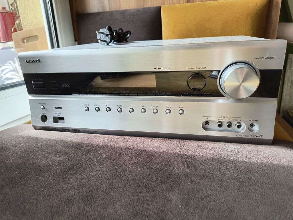 Amplituner Onkyo TX-SR608 srebrny