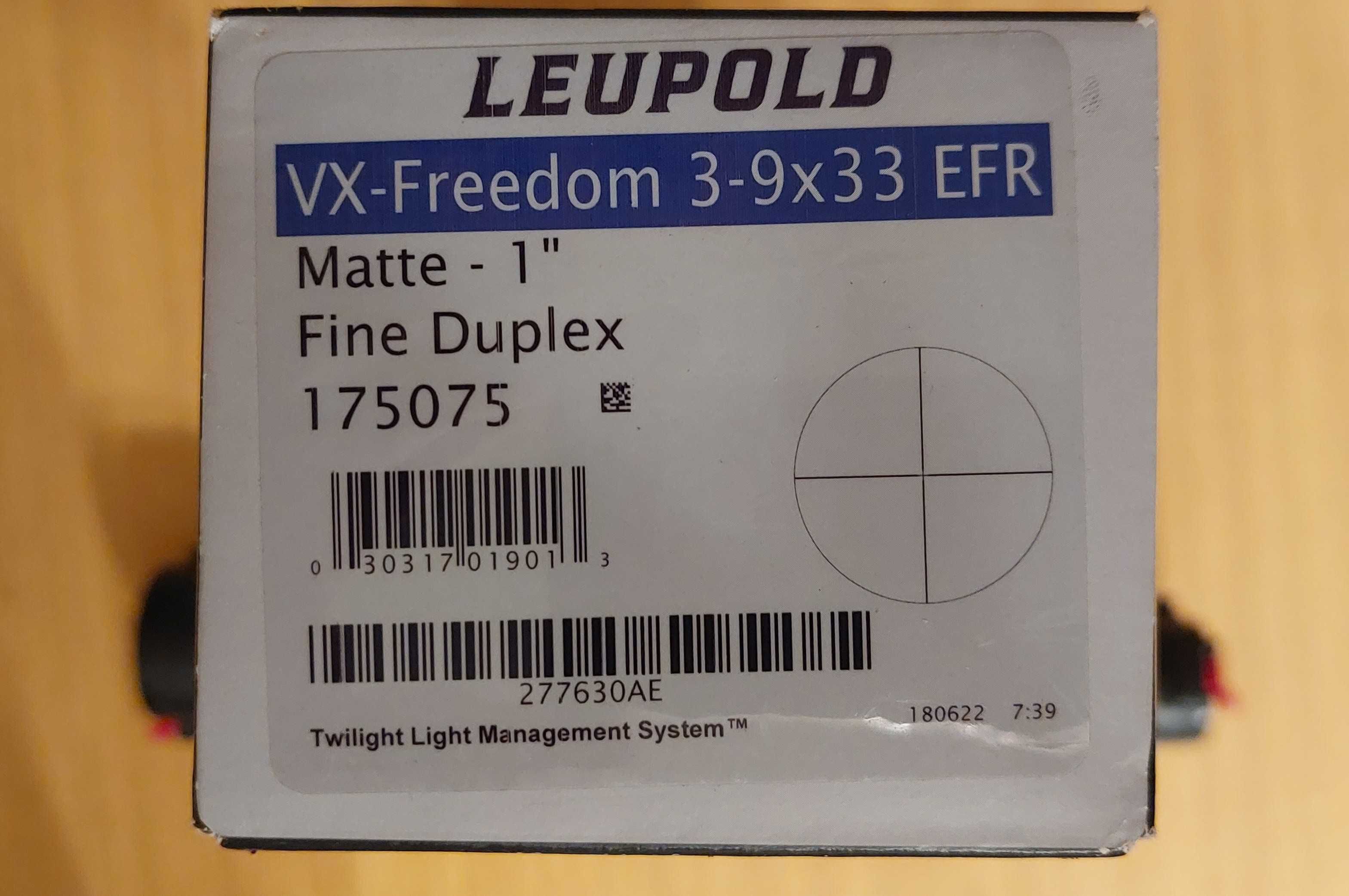 Luneta Celownik Leupold VX-Freedom 3-9x33 EFR mały