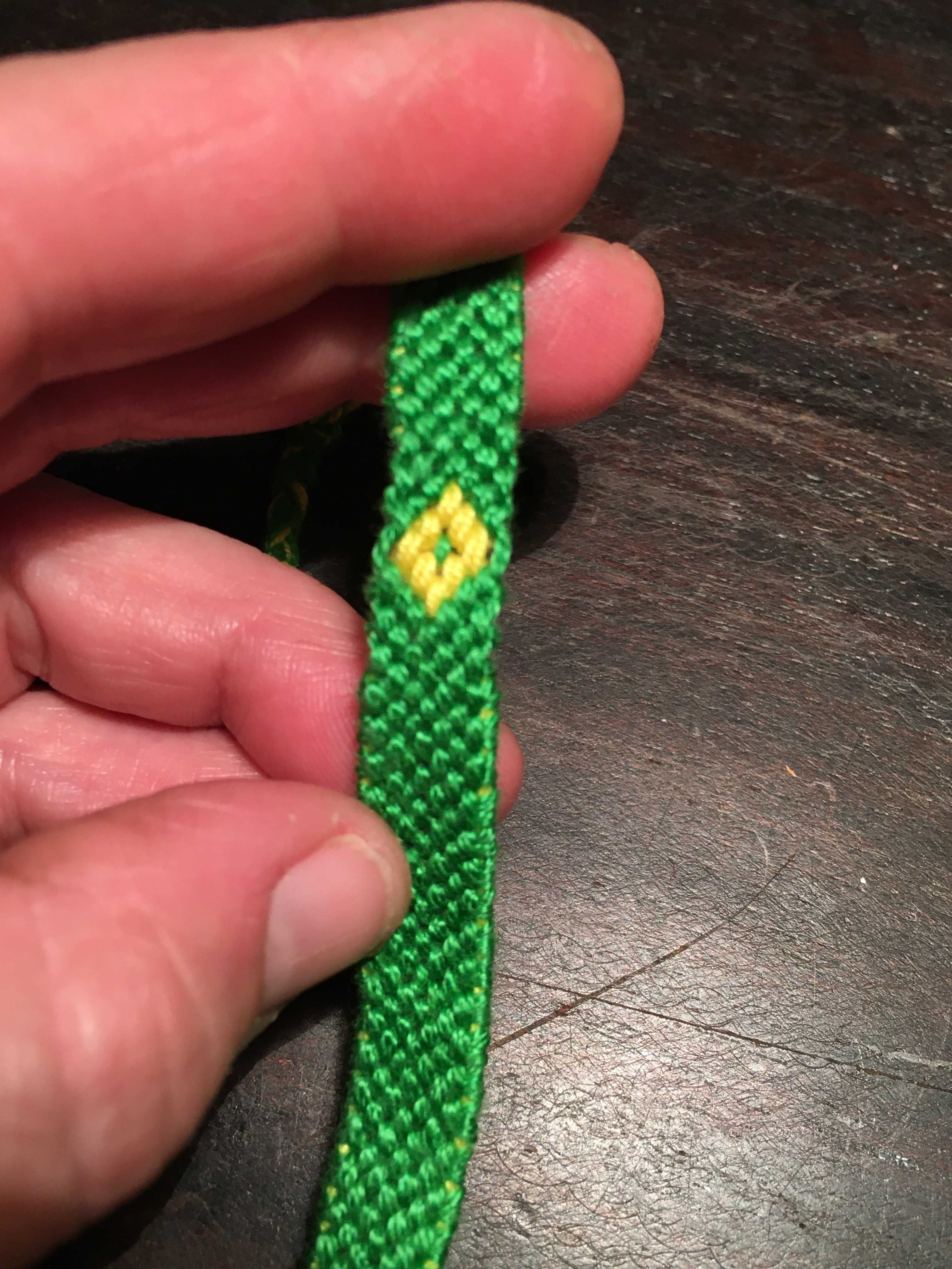 Pulseira da sorte bandeira Brasil