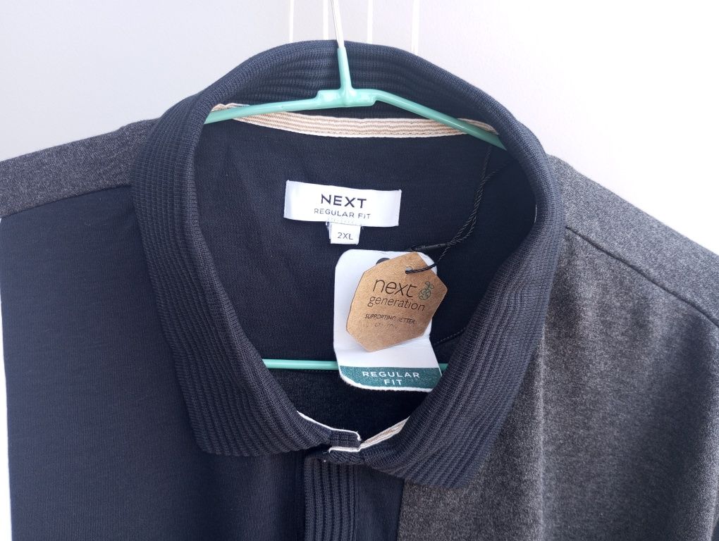 Чоловіча футболка поло Next regular fit xxl. 100% cotton.