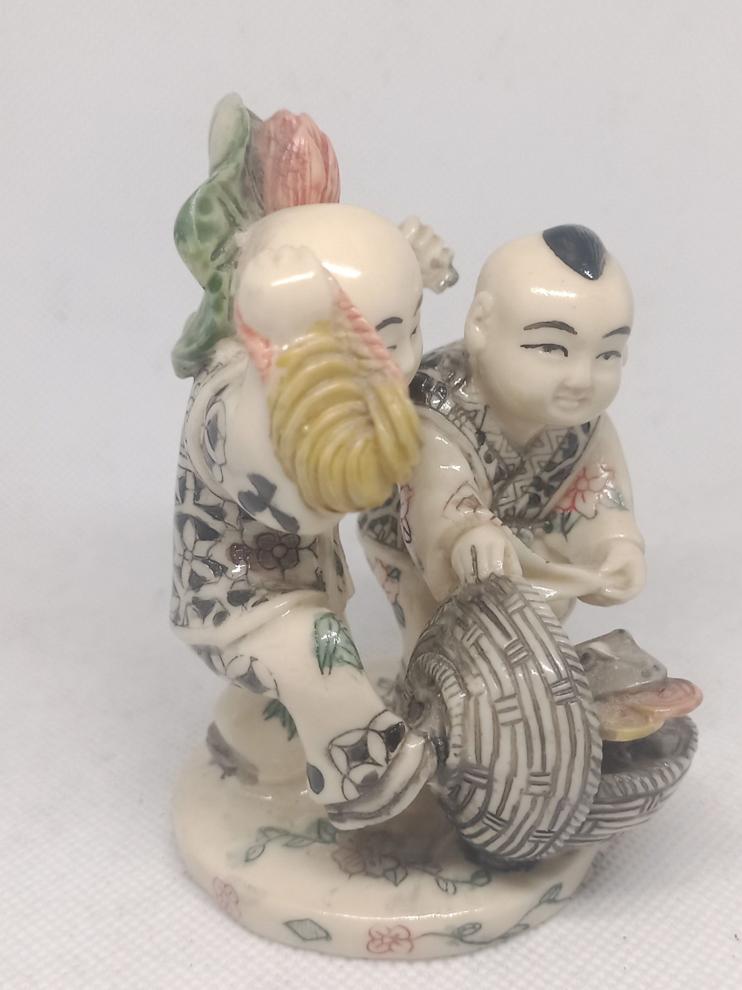 Okimono de camponeses chineses