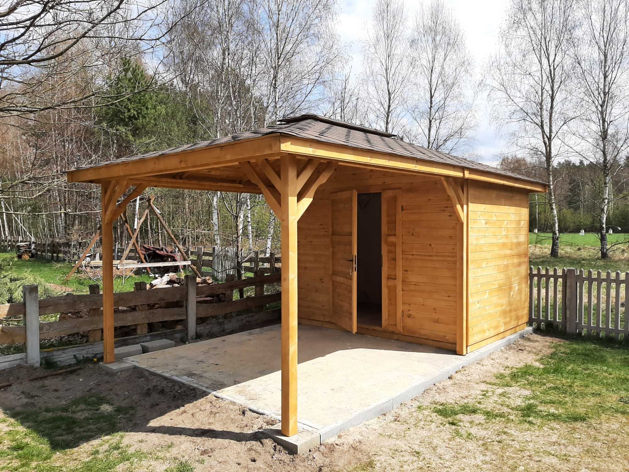 Wiata wolnostojąca na wymiar, garaż, carport. Szybka realizacja