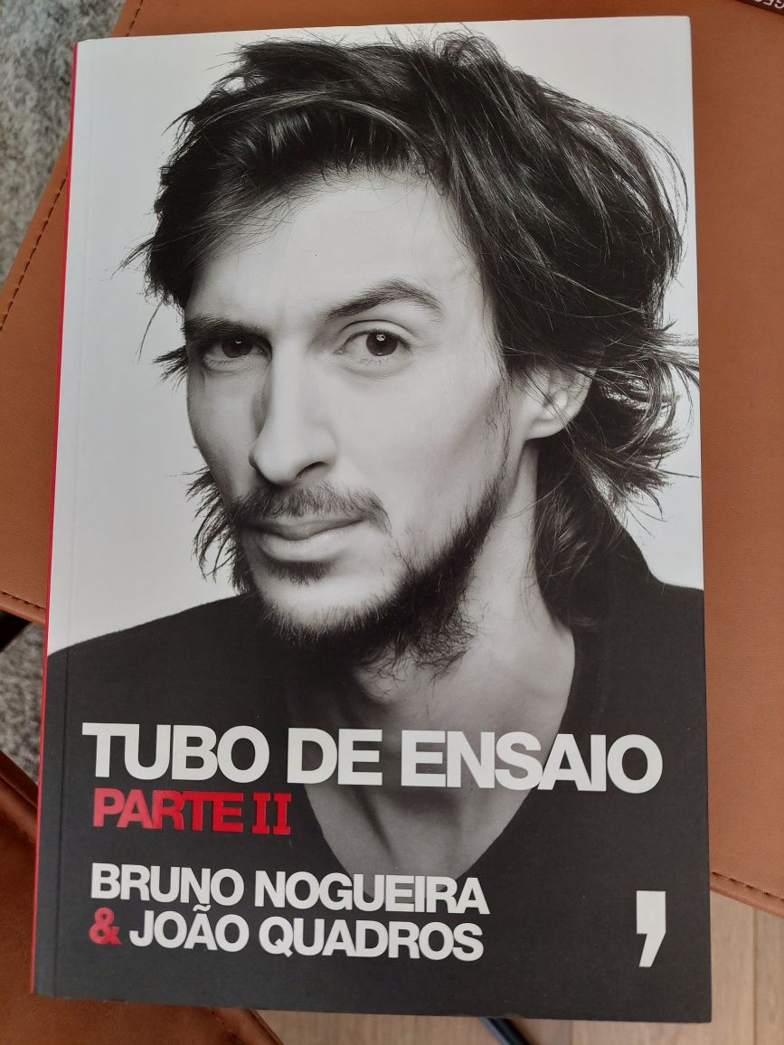 Livro Tubo de Ensaio Parte II - Bruno Nogueira & João Quadros - Humor