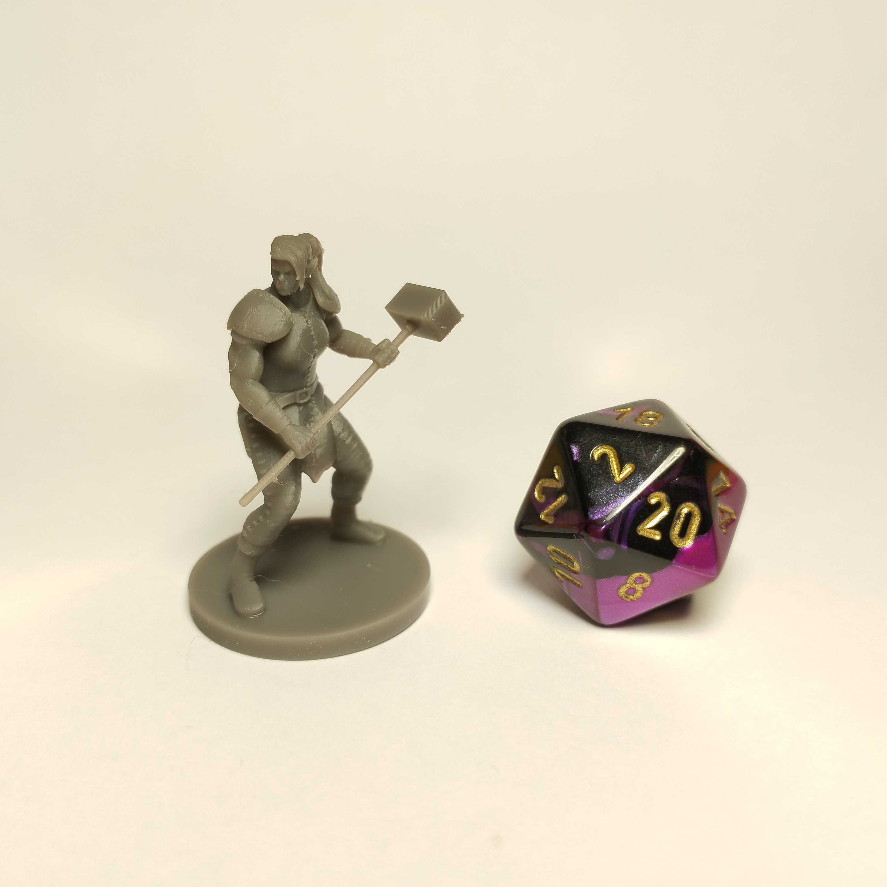 Miniaturas Aventureiros RPG Impressos em 3D - Classe: Barbarian