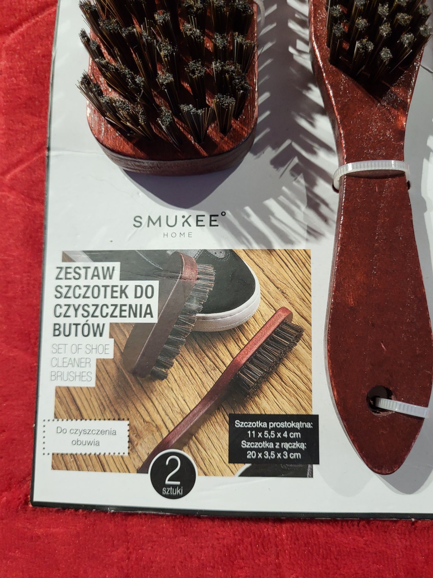 Zestaw 2 szczotek do czyszczenia butów