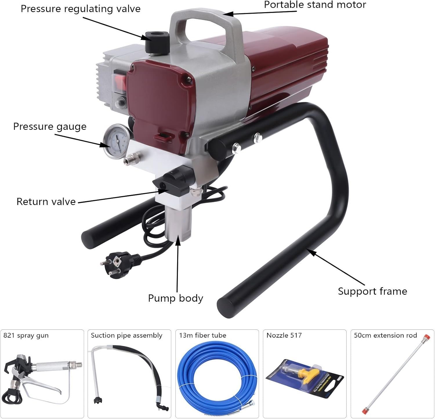 Maquina pintura airless 1800w NOVO