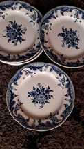 6 pratos holandeses antigos de delft