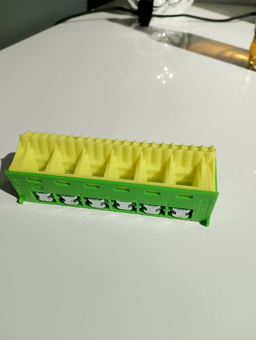 QuickConnect Blok samozacisków ochronny, zielony, 6x16+20x4mm2, szer.